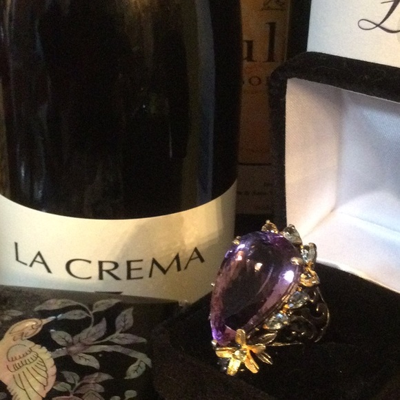 Super Stunning Genuine Top Quality Brazilian Amethyst Ring - Picture 13 of 14